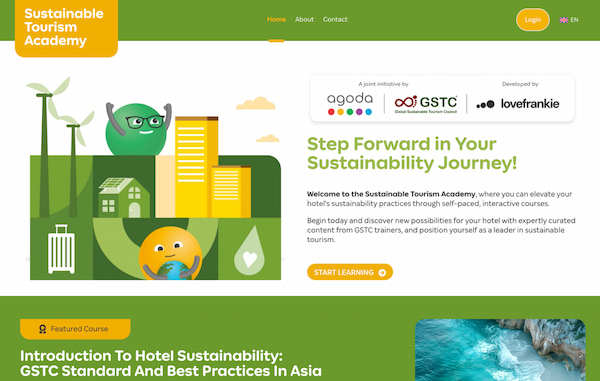 The GSTC-Agoda Sustainable Tourism Academy: sustainabletourismacademy.org